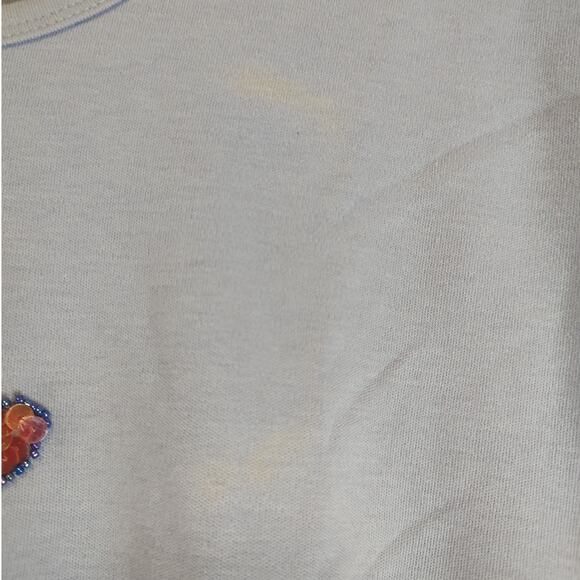 Quacker Factory Lilac Sequin Beaded Dragonfly Short Sleeve T-Shirt Size 2X - Picture 10 of 10